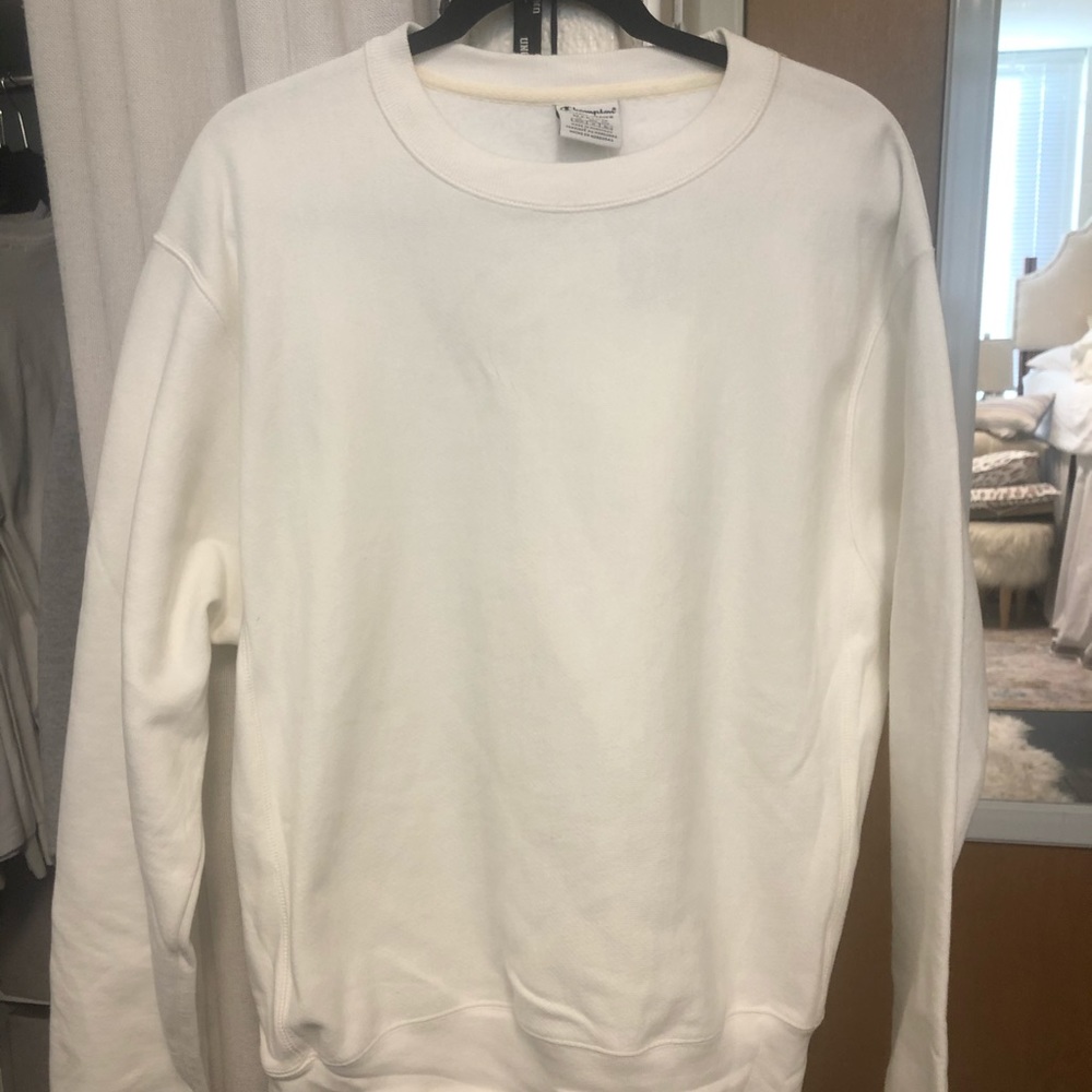 White champion crewneck oversized